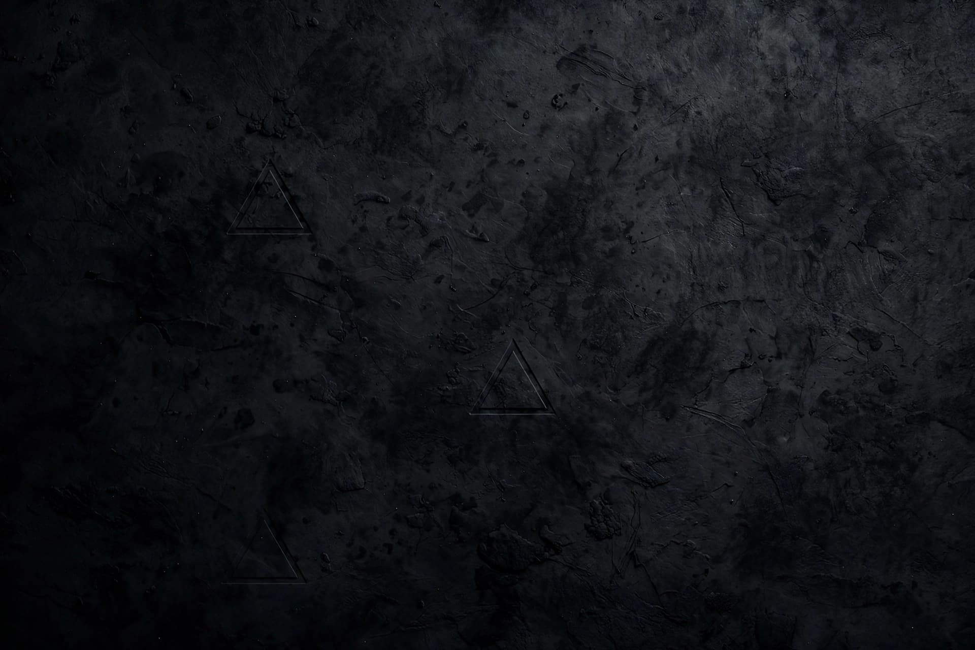Abstract dark texture with a subtle warning triangle motif