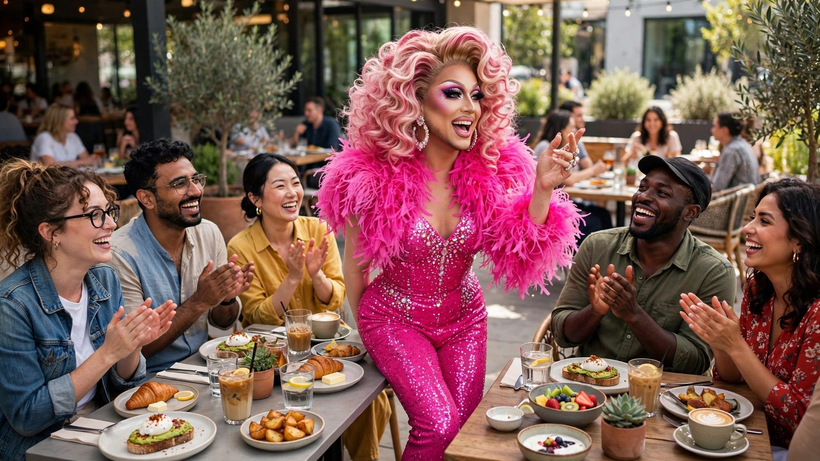 Illustration for Eleganza & Espresso: A Drag Brunch